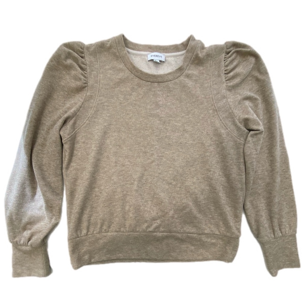 Evereve Stacy Heather oatmeal pullover Large - Picture 3 of 7